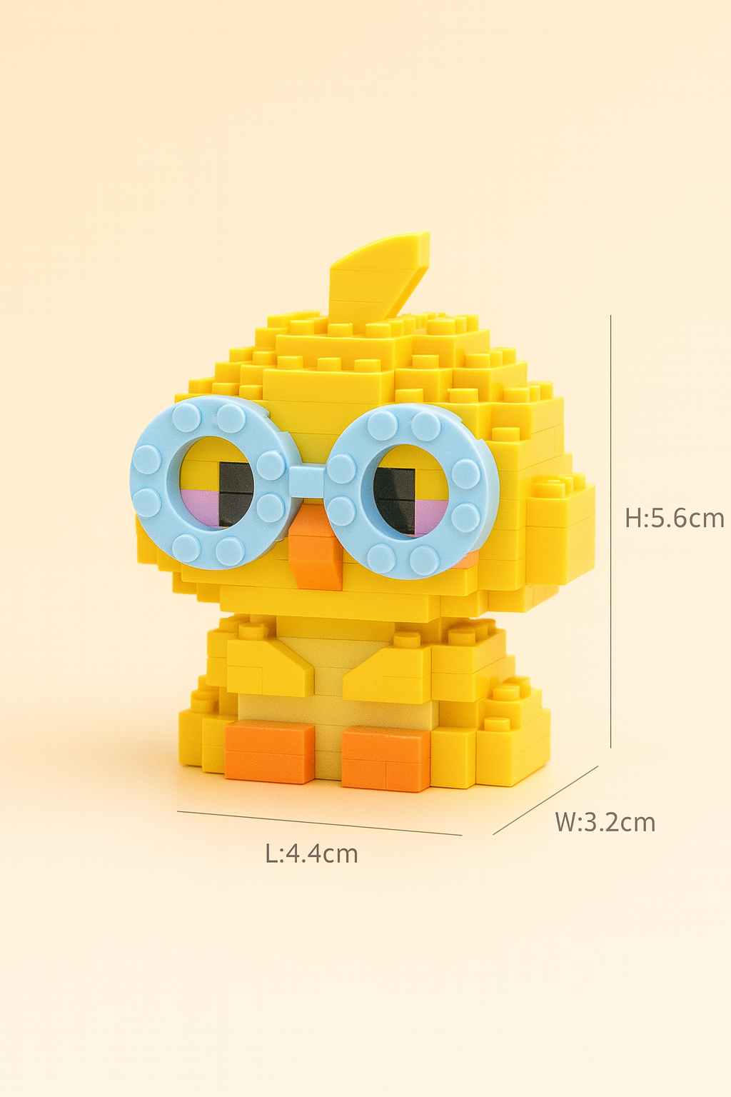SnapUp Building Blocks - Quirky Quack Glasses Duck